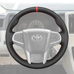 Griffowl Steering Wheel Cover for Bespoke Hatchback Toyota HiAce Granvia 2019-2025. Hand-sewn kit for drivers seeking precision and comfort.