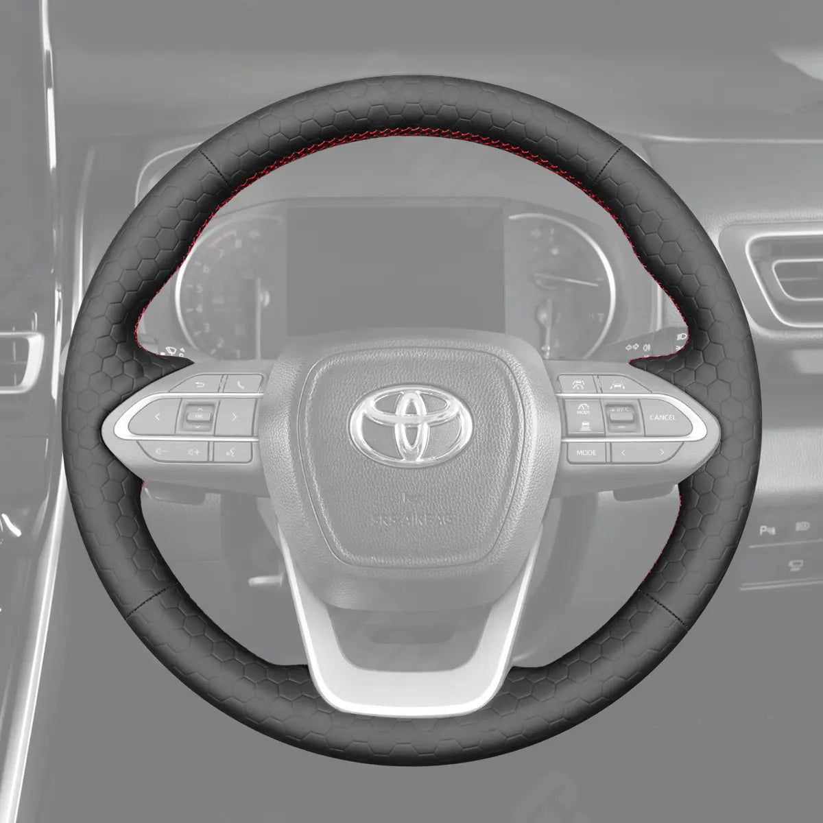Griffowl Steering Wheel Cover for Bespoke Hatchback Toyota Noah Voxy 2022-2025. For refined interior upgrades using our wrap and stitch kit.