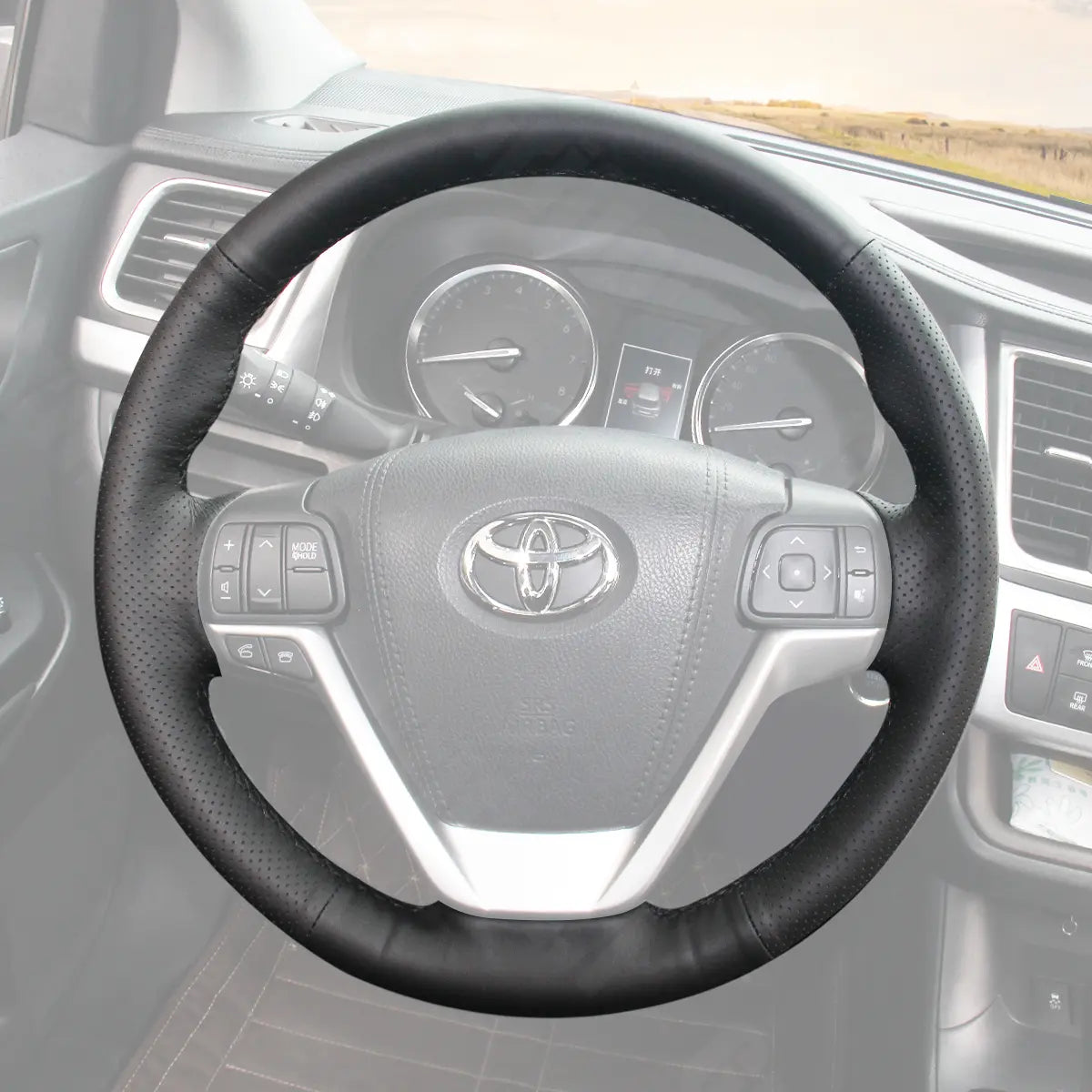 Griffowl Steering Wheel Cover for Bespoke Hatchback Toyota Sienna 2015-2020. Perfect grip with our steering wheel wrap and custom interior touch.