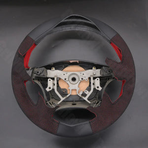 Griffowl Steering Wheel Cover for Bespoke Hatchback Toyota Sienna Alphard Estima Voxy Noah Verso HiAce TownAce 2003-2020. Compact, hand-sewn DIY wrap for quick interior mods and grip upgrade.