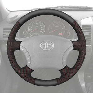 Griffowl Steering Wheel Cover for Bespoke Hatchback Toyota Sienna Alphard Estima Voxy Noah Verso HiAce TownAce 2003-2020. Compact, hand-sewn DIY wrap for quick interior mods and grip upgrade.