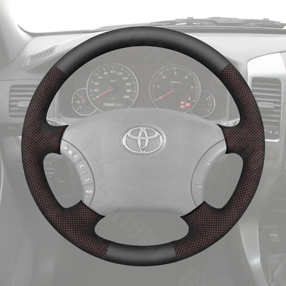 Griffowl Steering Wheel Cover for Bespoke Hatchback Toyota Sienna Alphard Estima Voxy Noah Verso HiAce TownAce 2003-2020. Compact, hand-sewn DIY wrap for quick interior mods and grip upgrade.