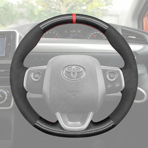 Griffowl Steering Wheel Cover for Bespoke Hatchback Toyota Sienta 2015-2024. Perfect grip with our steering wheel wrap and custom interior touch.