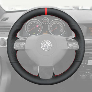 Griffowl Steering Wheel Cover for Bespoke Hatchback Vauxhall Astra H Mk5 Signum 2004-2009. Elevate your interior with Griffowl's wrap and stitch kit.
