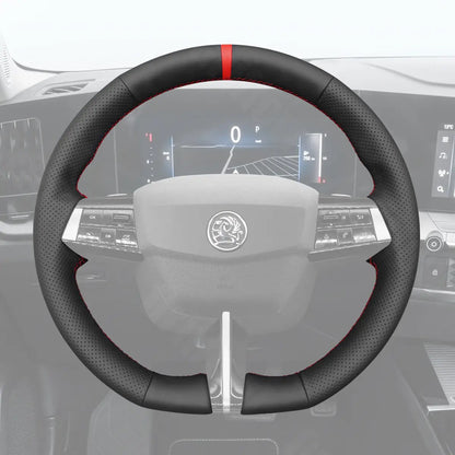 Griffowl Steering Wheel Cover for Bespoke Hatchback Vauxhall Astra Mk8 2022-2024. For refined interior upgrades using our wrap and stitch kit.
