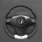 Griffowl Steering Wheel Cover for Bespoke Hatchback Vauxhall Corsa D OPC 2007-2015. Hand-sewn kit for drivers seeking precision and comfort.
