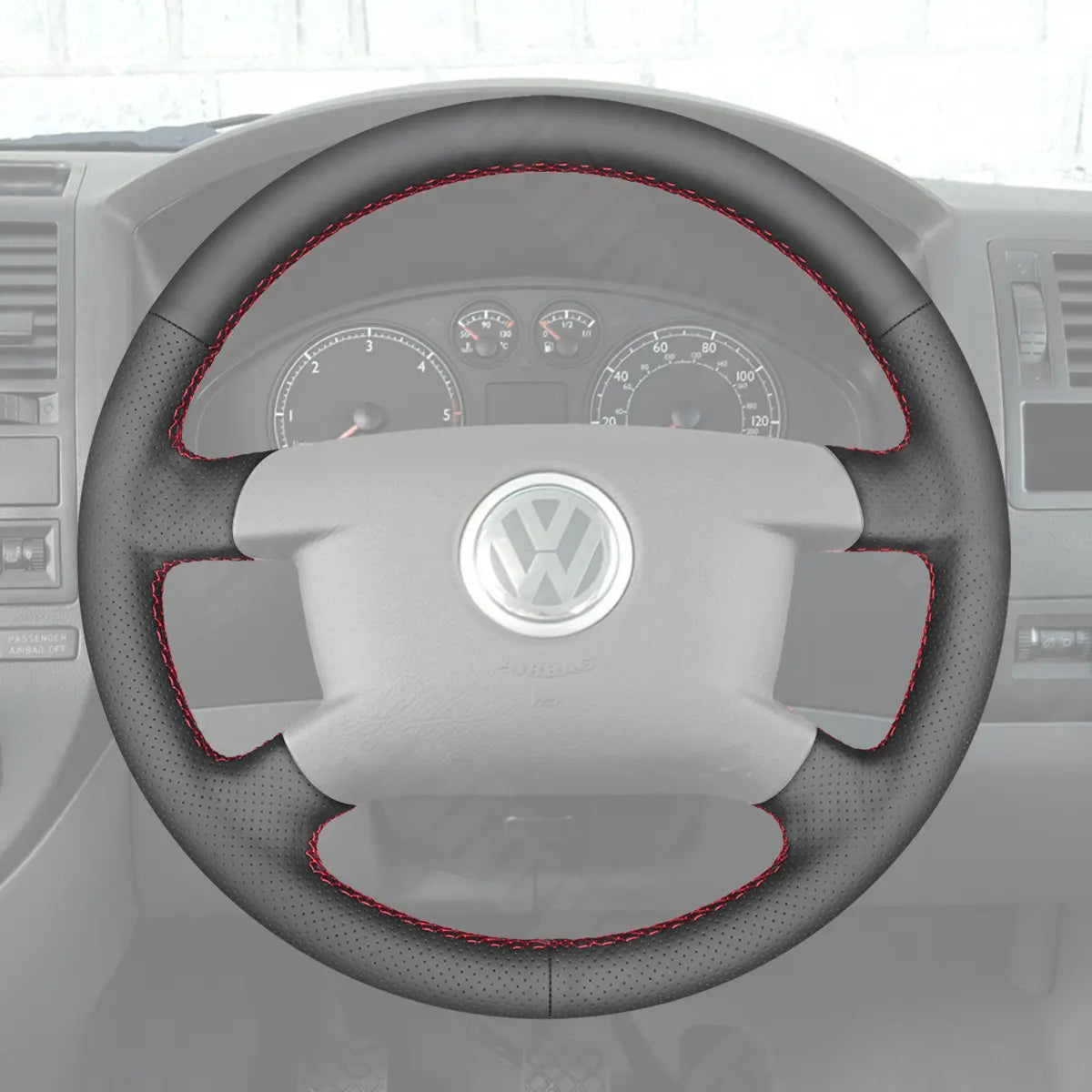 Griffowl Steering Wheel Cover for Bespoke Hatchback Volkswagen VW Caddy Multivan Transporter 5 T5 2003-2009. Turn every drive into a luxury experience.
