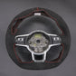 Griffowl Steering Wheel Cover for Bespoke Hatchback Volkswagen VW Golf GTI GTD GTE R Mk7 Polo R Line Mk5 Mk6 Scirocco Up! GTI Touran R Line 2014-2022. Compact, hand-sewn DIY wrap for quick interior mods and grip upgrade.
