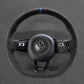 Griffowl Steering Wheel Cover for Bespoke Hatchback Volkswagen VW Golf GTI GTD GTE R Mk7 Polo R Line Mk5 Mk6 Scirocco Up! GTI Touran R Line 2014-2022. Compact, hand-sewn DIY wrap for quick interior mods and grip upgrade.
