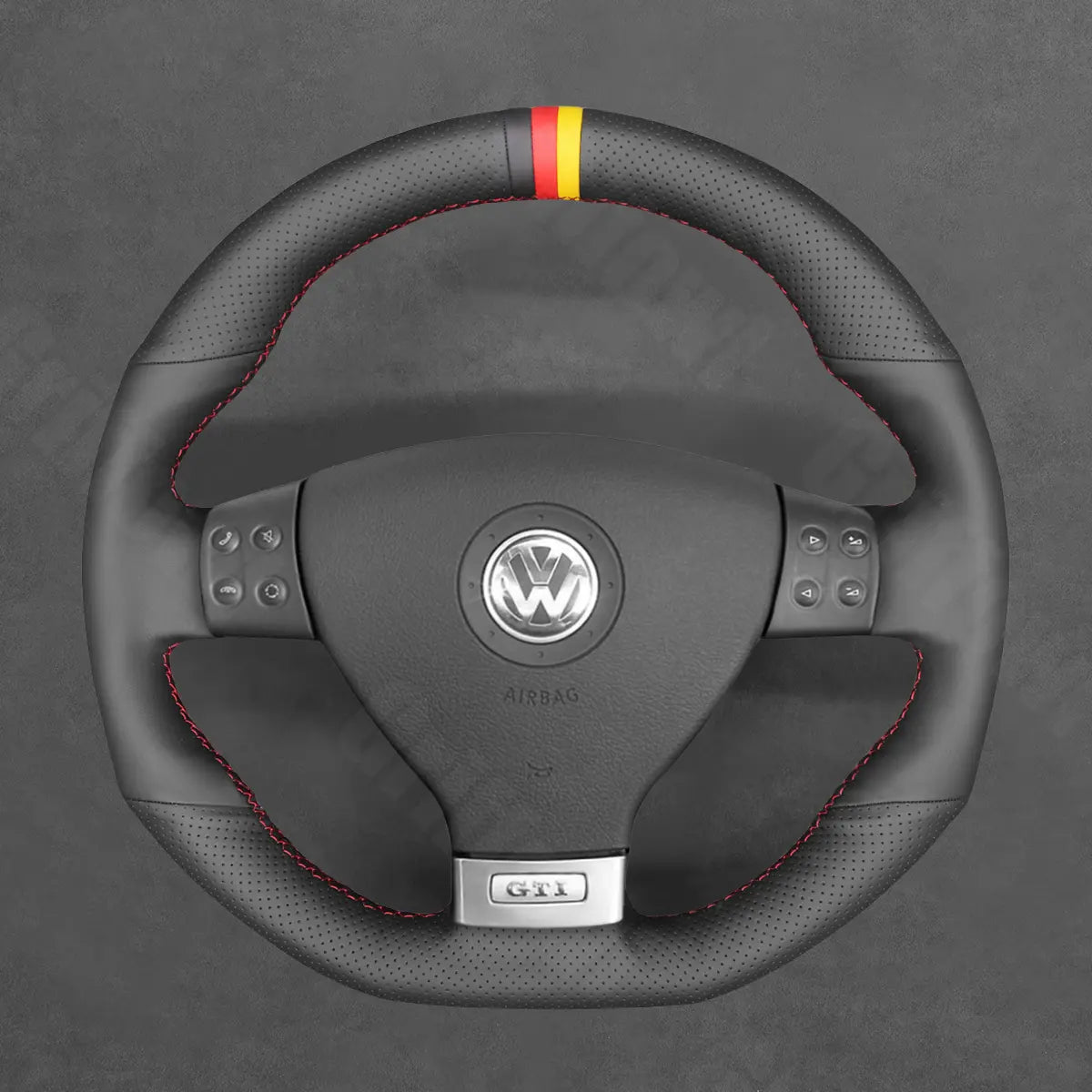 Griffowl Steering Wheel Cover for Bespoke Hatchback Volkswagen VW Golf GTI Mk5 Golf R32 Scirocco 2005-2009. Turn every drive into a luxury experience.
