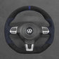 Griffowl Steering Wheel Cover for Bespoke Hatchback Volkswagen VW Golf GTI Mk6 Polo GTI R-Line Mk5 Scirocco 2009-2014. Compact, hand-sewn DIY wrap for quick interior mods and grip upgrade.
