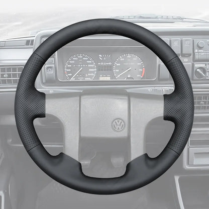 Griffowl Steering Wheel Cover for Bespoke Hatchback Volkswagen VW Golf Mk2 GTI 1984-1999. Elevate your interior with Griffowl's wrap and stitch kit.
