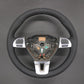 Griffowl Steering Wheel Cover for Bespoke Hatchback Volkswagen VW Golf Mk6 Touran Sharan Multivan T5 Transporter 2009-2015. Compact, hand-sewn DIY wrap for quick interior mods and grip upgrade.
