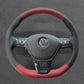 Griffowl Steering Wheel Cover for Bespoke Hatchback Volkswagen VW Golf Mk7 Polo Mk5 Mk6 Up! Touran Sharan Caddy Grand California Crafter 2013-2021. Compact, hand-sewn DIY wrap for quick interior mods and grip upgrade.
