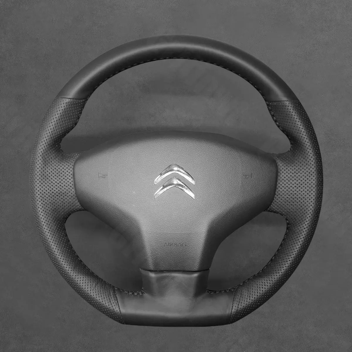 Griffowl Steering Wheel Cover for Bespoke Hatchback citroen C3 2009-2016. Perfect grip with our steering wheel wrap and custom interior touch.
