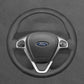 Griffowl Steering Wheel Cover for Bespoke  Ford Fiesta Mk6 Ka Ka+ B-MAX Transit Mk7 Tourneo Courier Fiesta Mk6 2012-2022. Compact, hand-sewn DIY wrap for quick interior mods and grip upgrade.