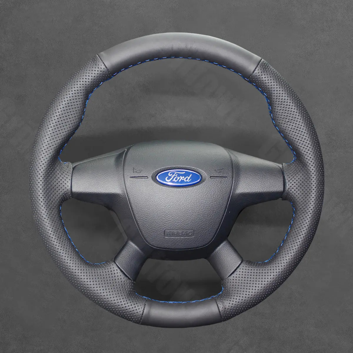 Griffowl Steering Wheel Cover for Bespoke Hatchback Ford Focus Mk3 C MAX Grand C MAX Escape Kuga 2010-2015. Elevate your interior with Griffowl's wrap and stitch kit.