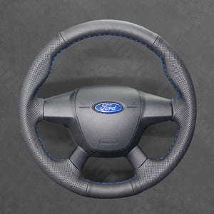 Griffowl Steering Wheel Cover for Bespoke Hatchback Ford Focus Mk3 C MAX Grand C MAX Escape Kuga 2010-2015. Elevate your interior with Griffowl's wrap and stitch kit.
