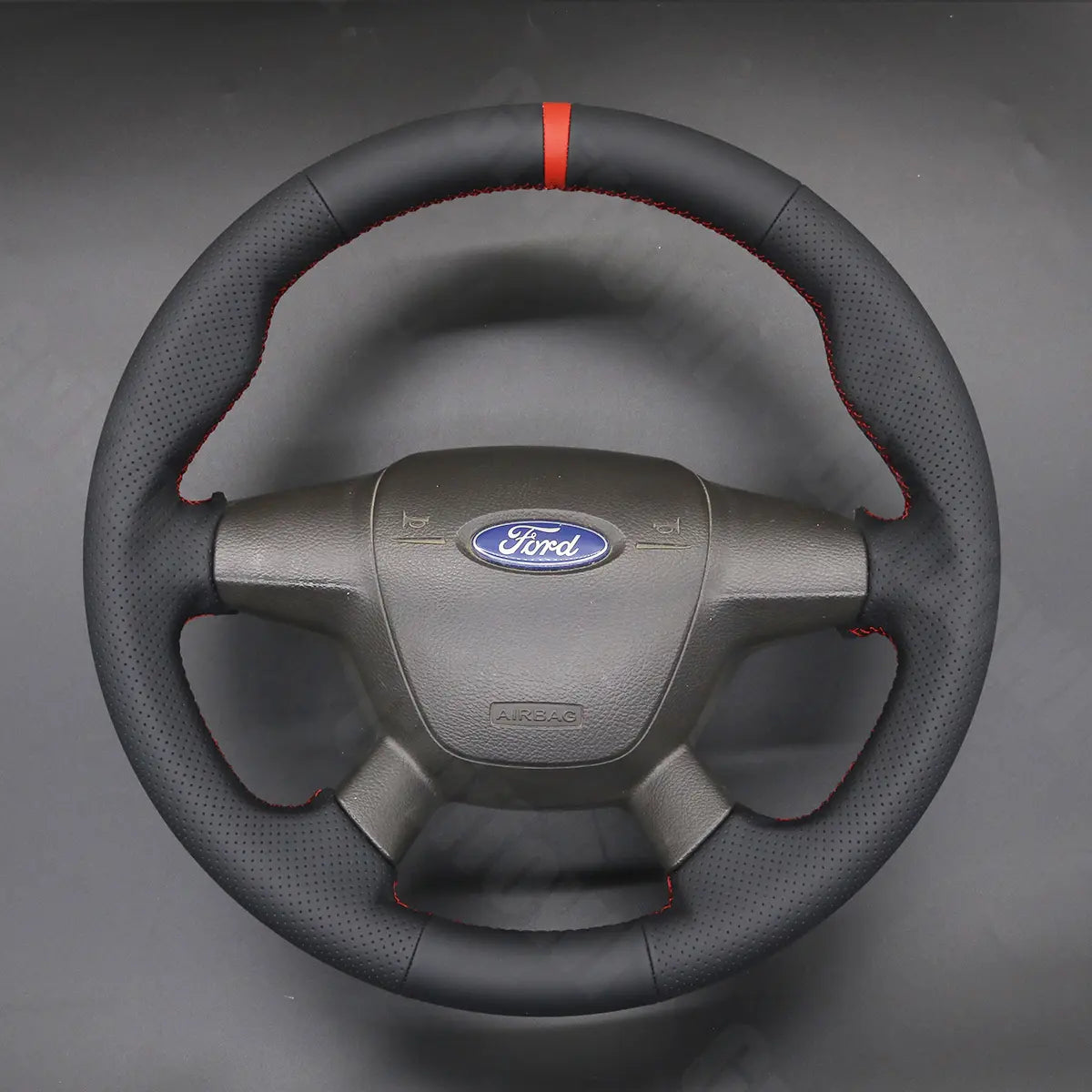 Griffowl Steering Wheel Cover for Bespoke Hatchback Ford Focus Mk3 C MAX Grand C MAX Escape Kuga 2010-2015. Elevate your interior with Griffowl's wrap and stitch kit.