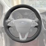 Griffowl Steering Wheel Cover for Bespoke Ford Focus Mk3 C-MAX Grand C-MAX 2015-2020. Elevate your interior with Griffowl's wrap and stitch kit.