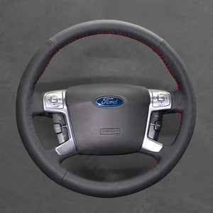 Griffowl Steering Wheel Cover for Bespoke Ford S MAX Galaxy Mondeo Mk4 2006-2015. For refined interior upgrades using our wrap and stitch kit.
