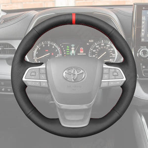 Griffowl Steering Wheel Cover for Bespoke Toyota Sienna Isis-Grand Highlander Kluger 2007-2025. For refined interior upgrades using our wrap and stitch kit.