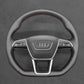 Griffowl Steering Wheel Cover for Crafted Touring Audi A6 Avant Allroad C8 4K 2018-2022. Elevate your interior with Griffowl's wrap and stitch kit.