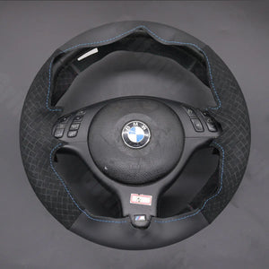 Griffowl Steering Wheel Cover for Crafted Touring BMW 3 Series E46 5 Series E39 2000-2004. Elevate your interior with Griffowl's wrap and stitch kit.