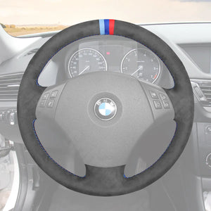 Griffowl Steering Wheel Cover for Crafted Touring BMW 3 Series E91 2005 2006-2011. For refined interior upgrades using our wrap and stitch kit.