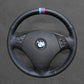 Griffowl Steering Wheel Cover for Crafted Touring BMW 3 Series E91 2005 2006-2011. For refined interior upgrades using our wrap and stitch kit.
