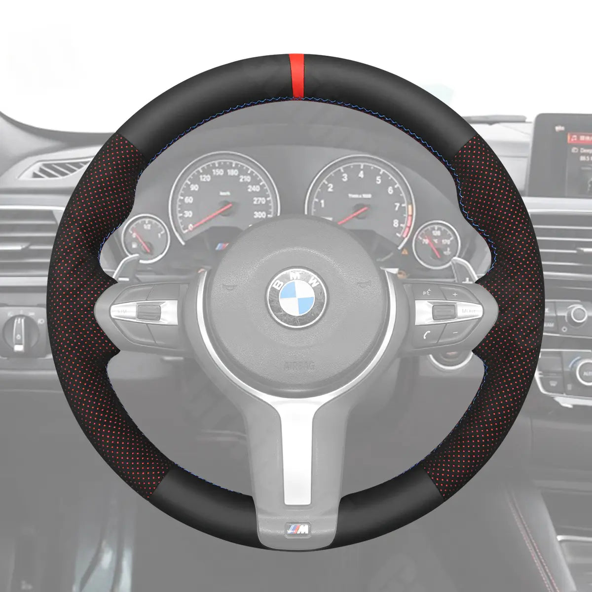 Griffowl Steering Wheel Cover for Crafted Touring BMW 3 Series F31 Crafted Touring 2012-2019. Elevate your interior with Griffowl's wrap and stitch kit.