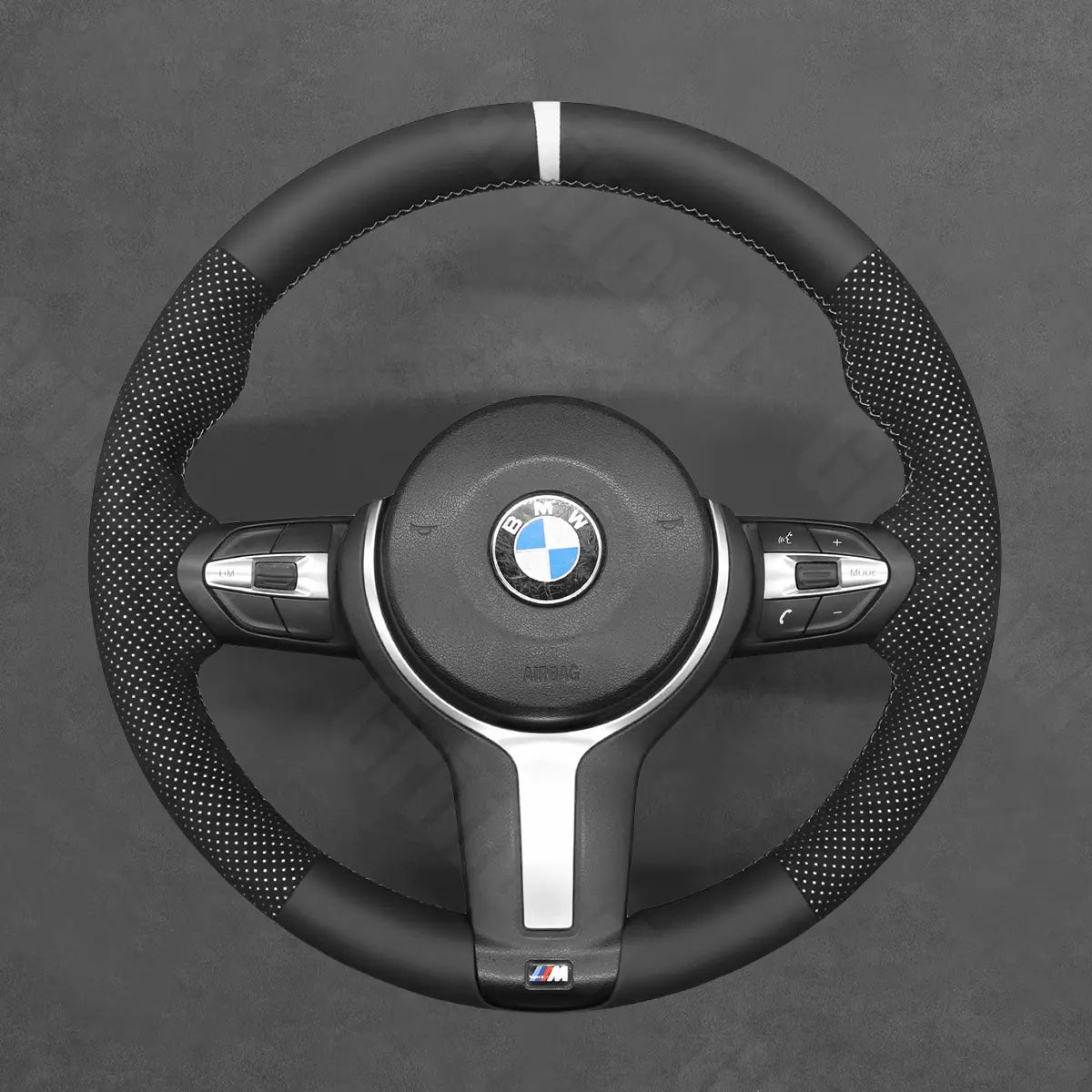 Griffowl Steering Wheel Cover for Crafted Touring BMW 3 Series F31 Crafted Touring 2012-2019. Elevate your interior with Griffowl's wrap and stitch kit.