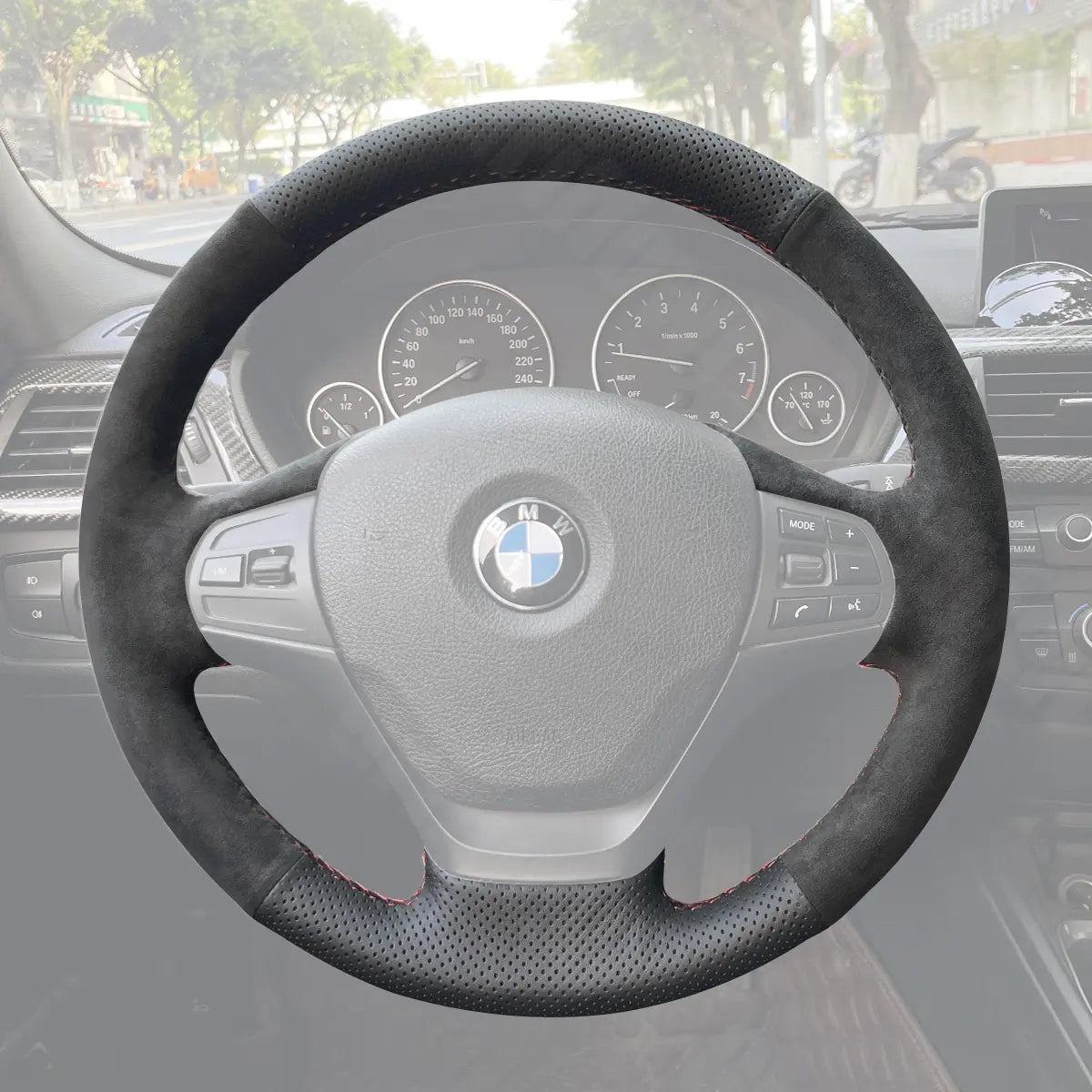 Griffowl Steering Wheel Cover for Crafted Touring BMW 3 Series F31 Crafted Touring Estate 2012-2019. Hand-sewn DIY kit blends grip, function, and style inside.