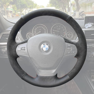Griffowl Steering Wheel Cover for Crafted Touring BMW 3 Series F31 Crafted Touring Estate 2012-2019. Hand-sewn DIY kit blends grip, function, and style inside.