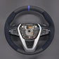 Griffowl Steering Wheel Cover for Crafted Touring BMW 5 Series 3 Series 6 Series 2017-2023. Elevate your interior with Griffowl's wrap and stitch kit.
