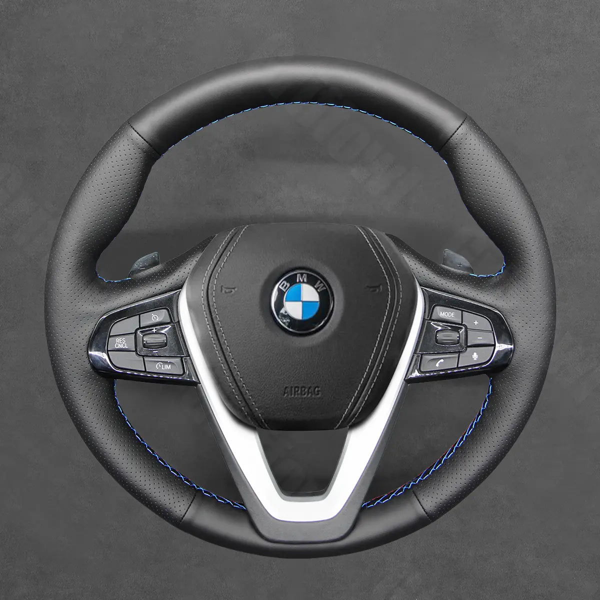Griffowl Steering Wheel Cover for Crafted Touring BMW 5 Series 3 Series 6 Series 2017-2023. Elevate your interior with Griffowl's wrap and stitch kit.