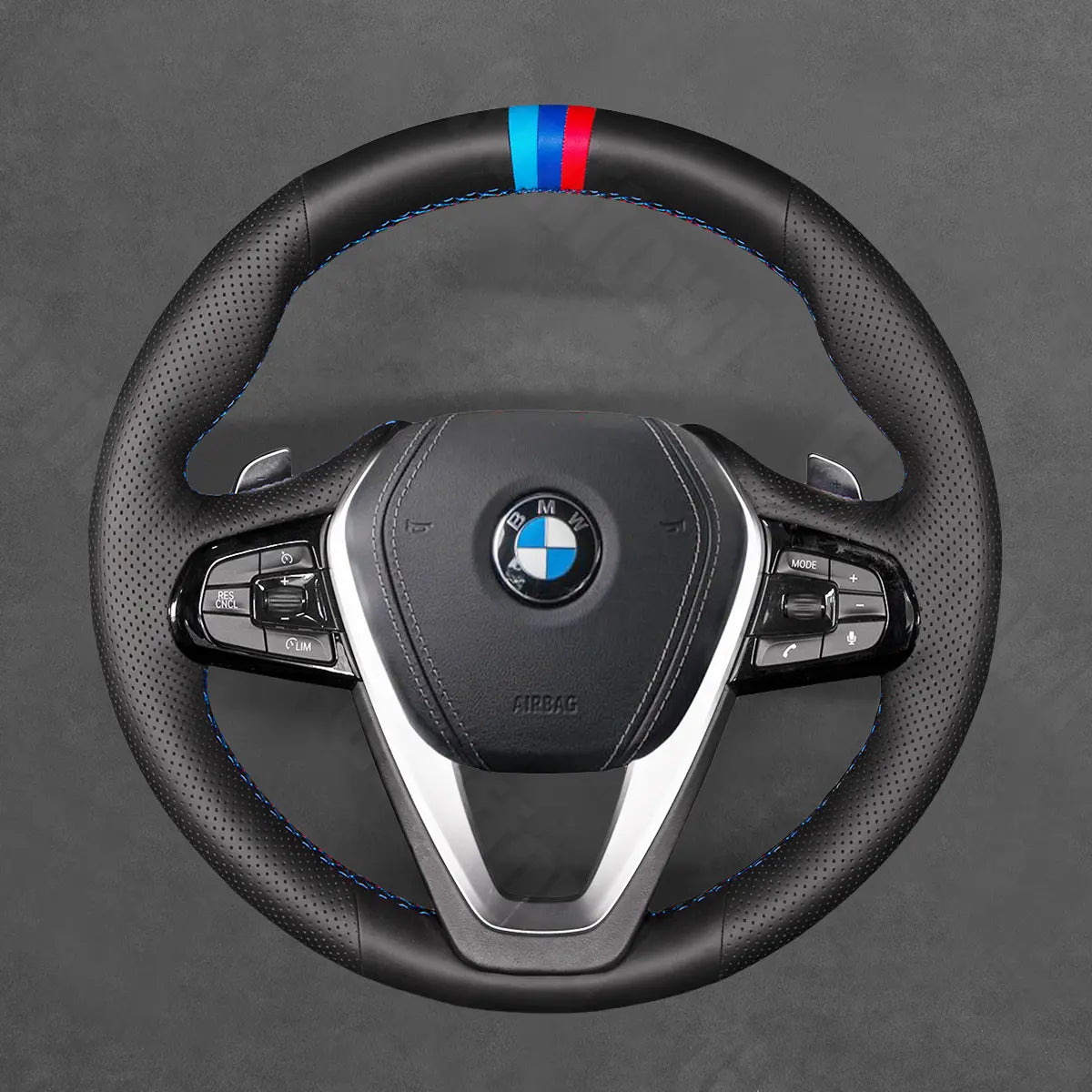Griffowl Steering Wheel Cover for Crafted Touring BMW 5 Series 3 Series 6 Series 2017-2023. Elevate your interior with Griffowl's wrap and stitch kit.