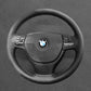 Griffowl Steering Wheel Cover for Crafted Touring BMW 5 Series F11 2010-2017. Griffowl's interior mod with hand-sewn DIY steering wheel kit.