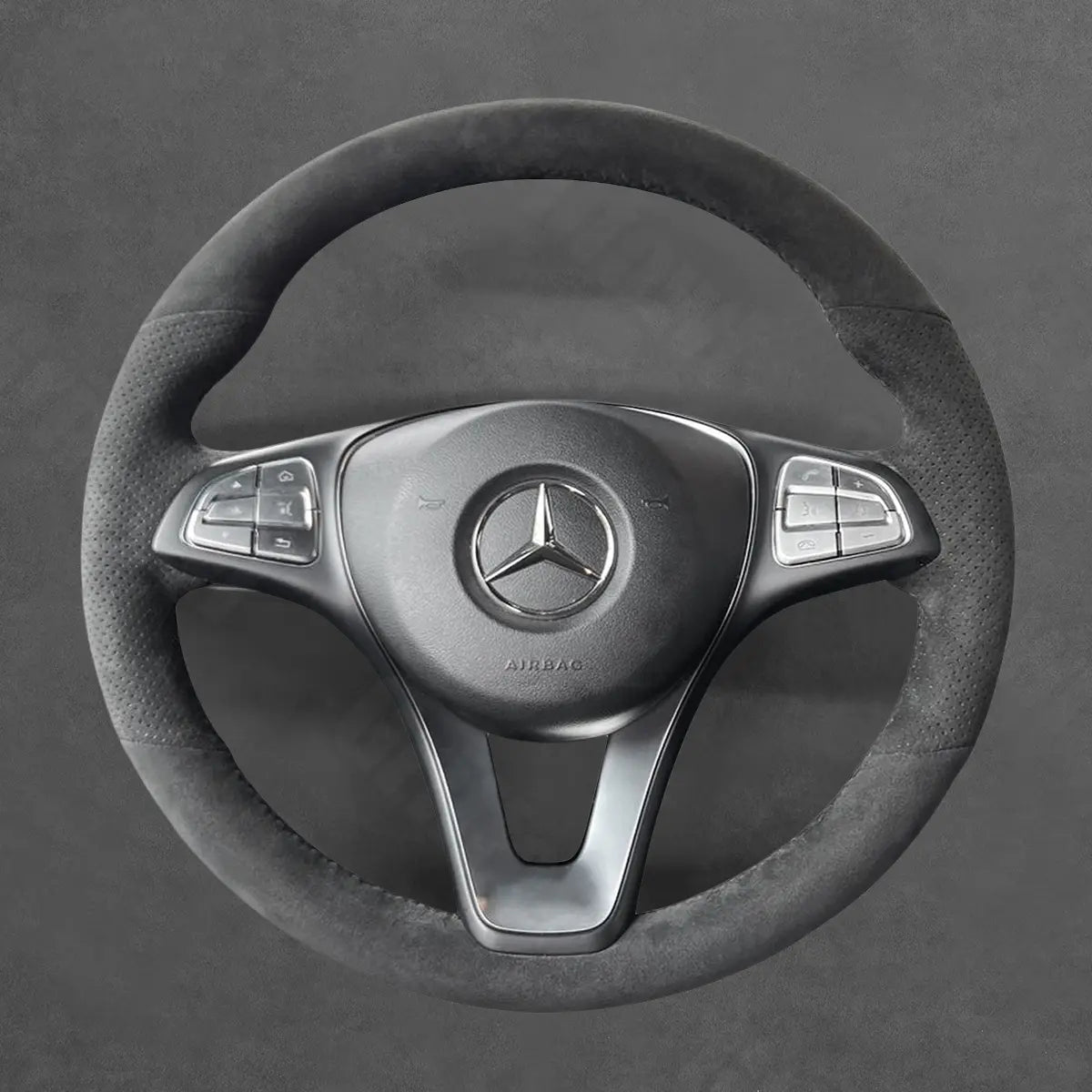 Griffowl Steering Wheel Cover for Crafted Touring Mercedes Benz CLS-Class X218 2014-2018. Elevate your interior with Griffowl's wrap and stitch kit.