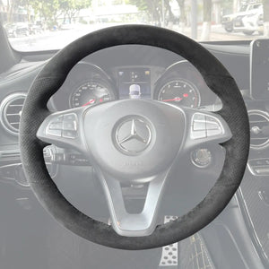 Griffowl Steering Wheel Cover for Crafted Touring Mercedes Benz CLS-Class X218 2014-2018. Elevate your interior with Griffowl's wrap and stitch kit.