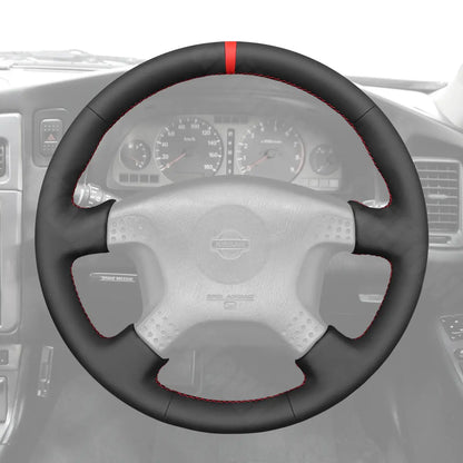Griffowl Steering Wheel Cover for Crafted Touring Nissan Stagea 1996-1999. Perfect grip with our steering wheel wrap and custom interior touch.
