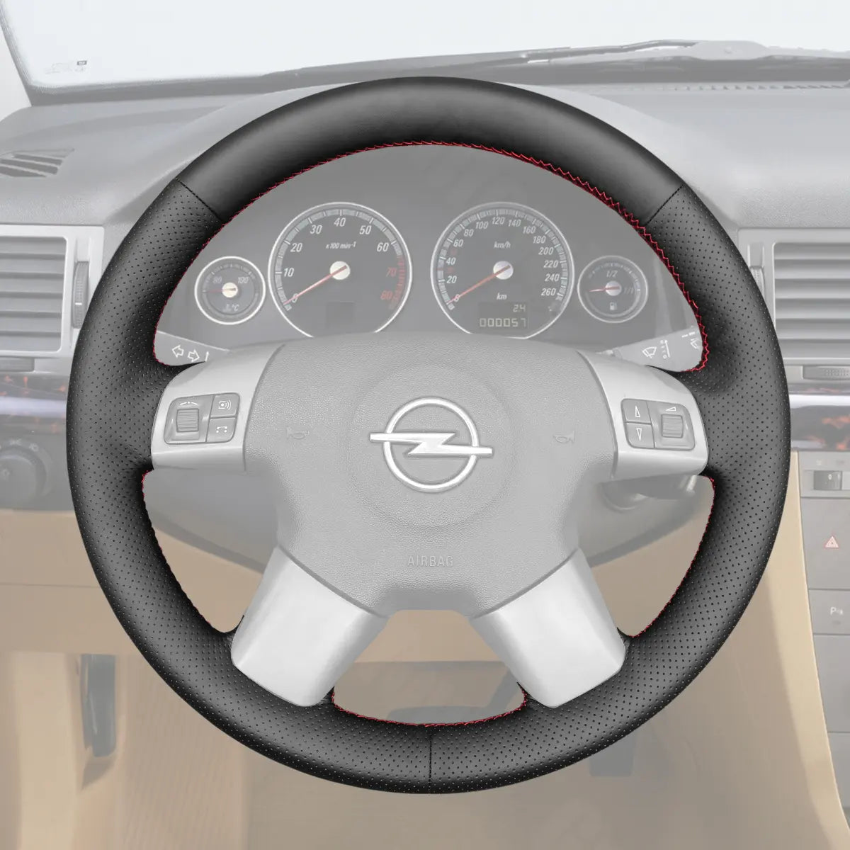 Griffowl Steering Wheel Cover for Crafted Touring Opel Vectra C 2002-2005. Perfect grip with our steering wheel wrap and custom interior touch.
