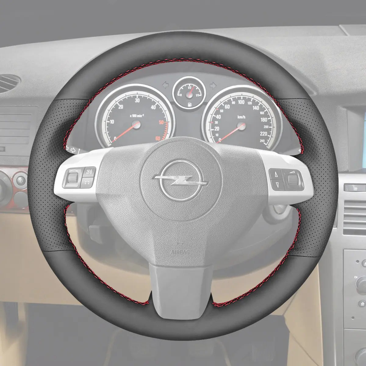 Griffowl Steering Wheel Cover for Crafted Touring Opel Vectra C 2002-2009. Perfect grip with our steering wheel wrap and custom interior touch.
