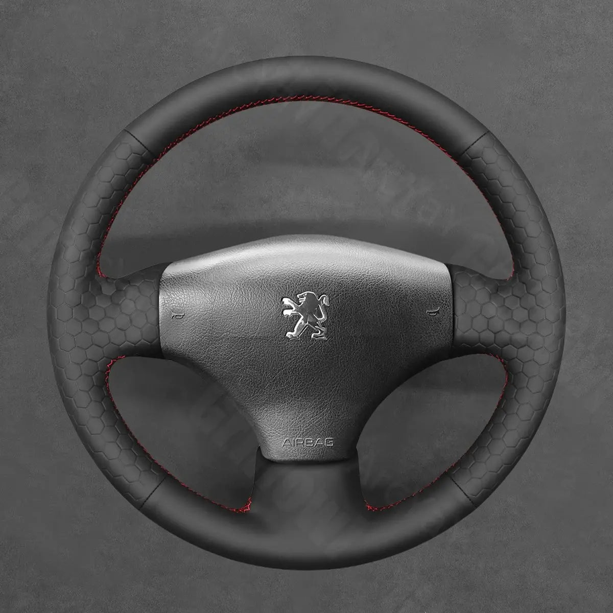 Griffowl Steering Wheel Cover for Crafted Touring Peugeot 206 SW 2001-2009. Perfect grip with our steering wheel wrap and custom interior touch.