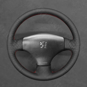 Griffowl Steering Wheel Cover for Crafted Touring Peugeot 206 SW 2001-2009. Perfect grip with our steering wheel wrap and custom interior touch.