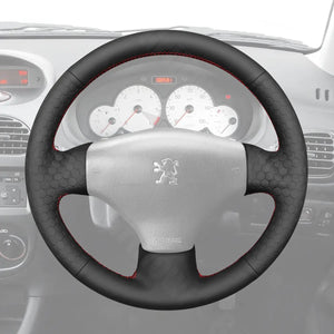 Griffowl Steering Wheel Cover for Crafted Touring Peugeot 206 SW 2001-2009. Perfect grip with our steering wheel wrap and custom interior touch.