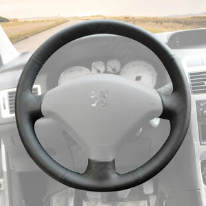 Griffowl Steering Wheel Cover for Crafted Touring Peugeot 307 SW 2002-2008. Perfect grip with our steering wheel wrap and custom interior touch.