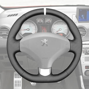Griffowl Steering Wheel Cover for Crafted Touring Peugeot 308 SW 2008-2014. Perfect grip with our steering wheel wrap and custom interior touch.