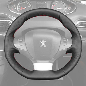 Griffowl Steering Wheel Cover for Crafted Touring Peugeot 308 SW 2014-2021. Perfect grip with our steering wheel wrap and custom interior touch.