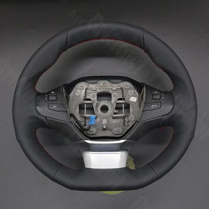 Griffowl Steering Wheel Cover for Crafted Touring Peugeot 308 SW 2014-2021. Perfect grip with our steering wheel wrap and custom interior touch.